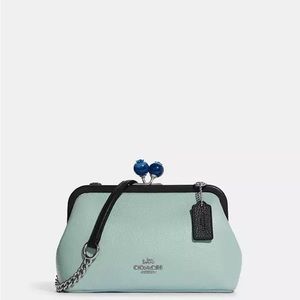 Coach Nora Kisslock Crossbody With Blueberry